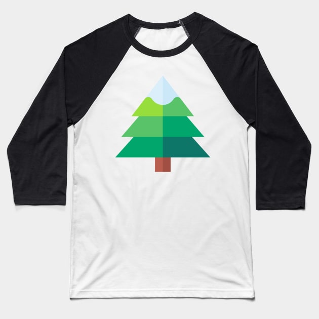 Christmas tree icon Baseball T-Shirt by Lonneketk